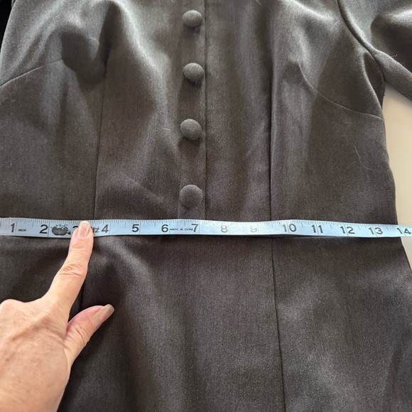 Custom Pinup Grey Dress w Cape by HMC - Picture 6 of 8